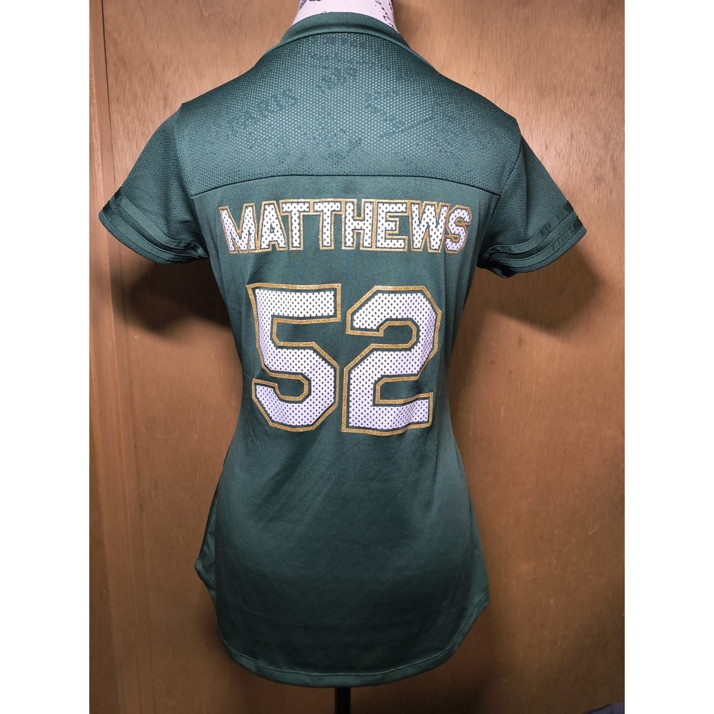 Women's Sz M Clay Matthews #25 Green Bay Packers Football Jersey T Shirt Top
